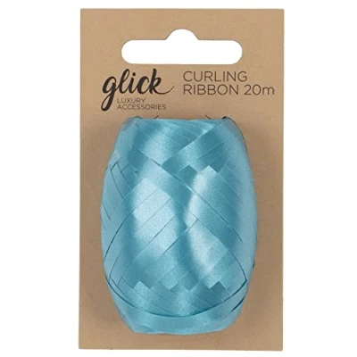 Image of Aqua Blue Curling Ribbon, Ribbon for Gift Wrapping, Arts and Crafts