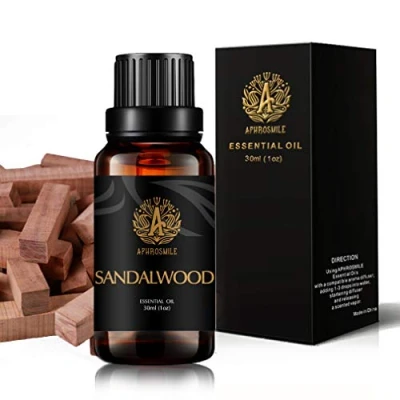 Image of Aromatherapy Sandalwood Scented Oil, 1oz 30ml Essential Oil Scent for Diffuser, Humidifier, Therapeutic Grade Fragrance Massage, Home