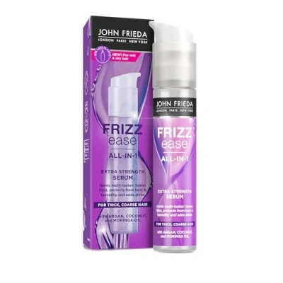 Image of John Frieda Frizz Ease All in 1 Extra Strength Serum 50ml for Thick Coarse Hair
