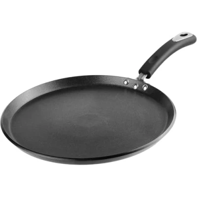 Image of Non Stick Hard Anodised Omelette Pancake Crepe Dosa Tawa (Induction Friendly) (Diameter 32.5 cm)