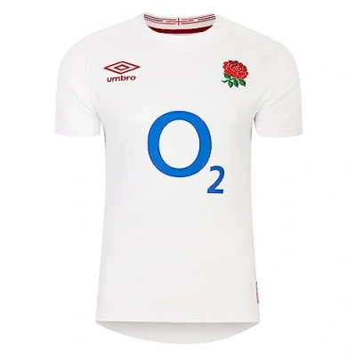 Image of Umbro Mens England Home Pro Jersey Short Sleeve Top White XXL