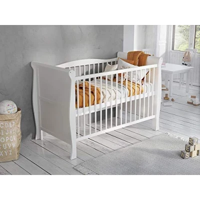 Image of Love For Sleep LEO Sleight Cot Bed 120x60cm (White)