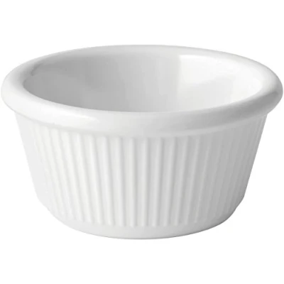 Image of Utopia Melamine Ramekins, Fluted White Ramekin 3oz (90ml), JMP211 000000 B01012, Pack of 12