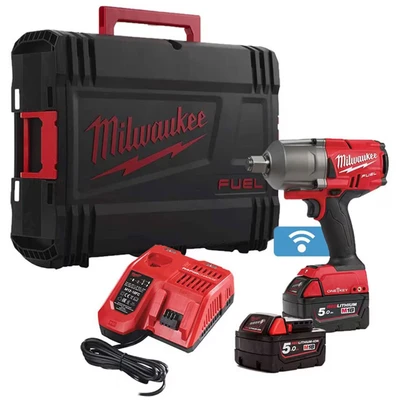 Image of Milwaukee MWM18ONEFHIWF34 502X M18 One Key 3/4 Drive High Torque Gun Kit, 18 V, Multi