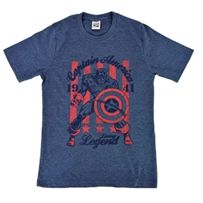 Image of Men’s Marvel Captain America T Shirt, MED