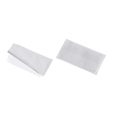 Image of Durable 57 x 90 mm Pocketfix Plus Pocket for Business Card Transparent (Pack of 10)