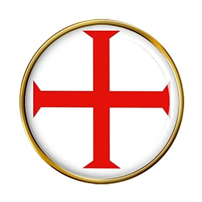 Image of Knights Templar Cross Pin Badge