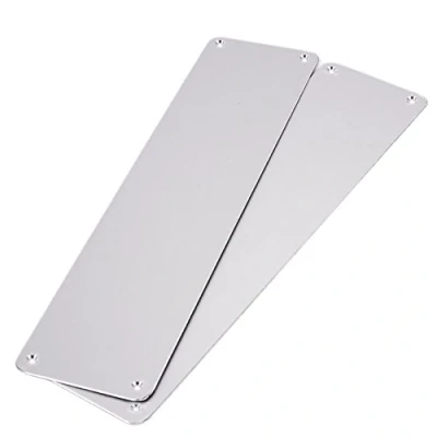 Image of Set of 2 12&quot; Satin Aaluminium Door Finger Push Plates