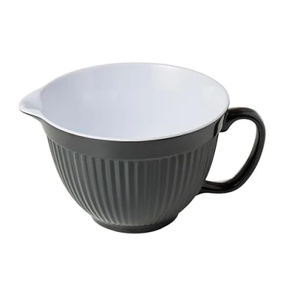 Image of Zeal G208T Two Tone Mixing Bowl/Batter Jug 20cm Dark Grey, Melamine