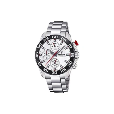Image of Festina Boys Chronograph Quartz Watch with Stainless Steel Strap F20457/1