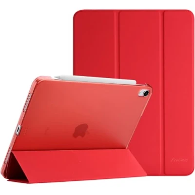 Image of ProCase Smart Case for iPad Air 11 inch M2 2024 6th /10.9 5th 2022/Air 4th 2020, Protective Cover 6 5 4 Generation Red