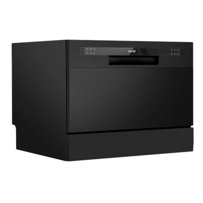Image of Baridi Compact Tabletop Dishwasher 6 Place Settings, Programmes, Low Noise, 6.5L Cycle, Start Delay Black DH85