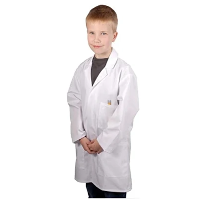 Image of Food Safety Direct FSD Children&#039;s White Lab Coat/Doctor Coat/Science Coat (Age 5 7)