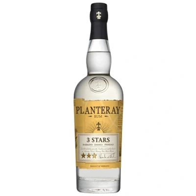 Image of Plantation 3 Stars White Rum 70cl, 41.2% ABV, Barbados, Jamaica &amp; Trinidad