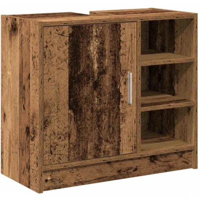 Image of vidaXL Sink Cabinet Old Wood 63x29x55 cm Engineered