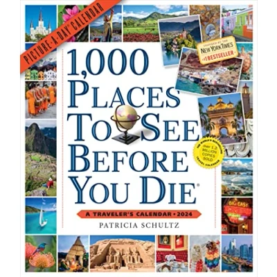 Image of 1,000 Places to See Before You Die Picture A Day Wall Calendar 2024: Traveler&#039;s
