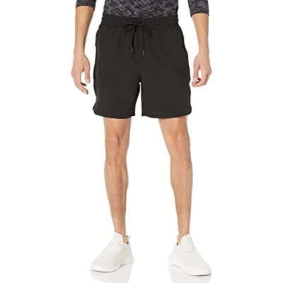 Image of Amazon Essentials Men&#039;s Active Stretch Woven Shorts, Black, XS