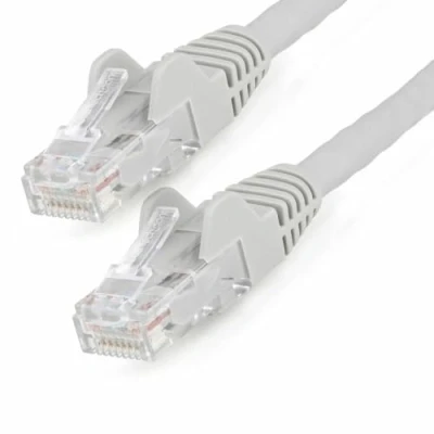 Image of StarTech.com 1m CAT6 Ethernet Cable LSZH (Low Smoke Zero Halogen) 10 Gigabit 650MHz 100W PoE RJ45 UTP Network Patch Cord Snagless with Strain Relief Grey, CAT 6, ETL Verified (N6LPATCH1MGR)