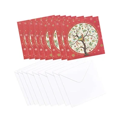 Image of Special Editions Pack of 8 Partridge In A Pear Tree NSPCC Charity Christmas Cards Xmas Card 556703