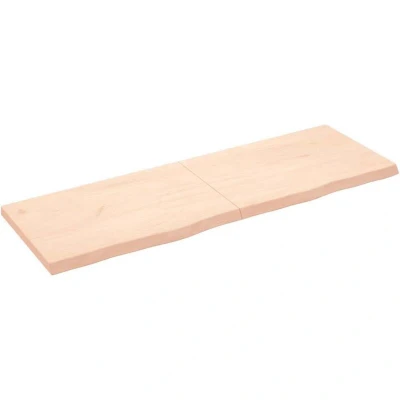 Image of vidaXL Wall Shelf 180x60x(2 6) cm Untreated Solid Wood Oak