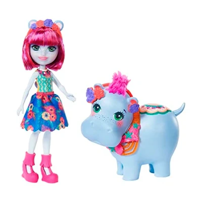 Image of Enchantimals Hedda Hippo Doll (6 In) &amp; Lake Animal Friend Figure