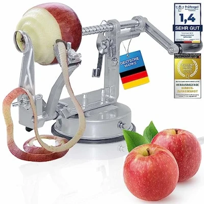 Image of Stainless Steel Deluxe Apple Peeler 3 in 1 Function Economy Cutter Corer