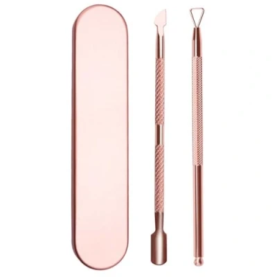 Image of 2 Pcs Nail Cuticle Pusher Cuticles Remover Tools Scraper for Acrylic Removal Cleaner Peeler Manicure Pedicure Tool Salon Home Use