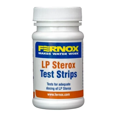 Image of Fernox LP Sterox Test Strips Pack of 50 Accurate and Easy to Use Water Testing Ideal for Legionella Pseudomonas Bacteria Algae Quick Results Disinfection
