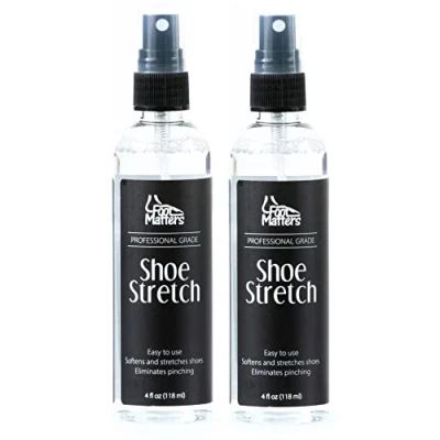 Image of FootMatters Professional Boot &amp; Shoe Stretch Spray Softener Stretcher for Leather, Suede, Nubuck, Canvas 4 oz (2 pack)