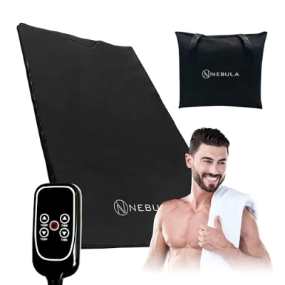 Image of Nebula 500W Infrared Sauna Blanket Waterproof Portable Home Spa for Fast Recovery, Relaxation, Detox Includes Handheld Controller and Storage Bag