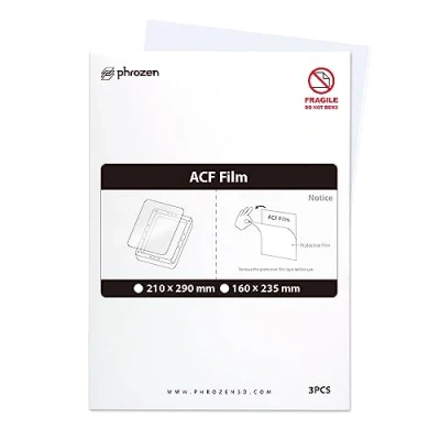 Image of Phrozen 3PCS ACF Film LCD Release Films, 3D Printer Replacement Parts Dual Surfaces Lower Force, Compatible with Most Series (Mini size, 160 x 235mm)