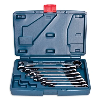 Image of Omega Mechanix M2308 Ratcheting wrench set 8 pieces 8, 10, 12, 13, 14, 15, 17 and 19 mm CR V Profesionnal quality