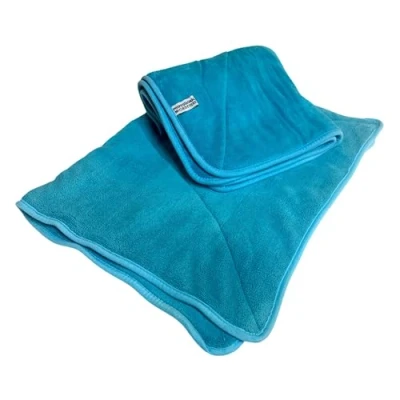 Image of Tek Automotive Buffing Towel Twin Pack Extra Large Microfiber Car Drying Towels 50x80cm, Super Absorbent Coral Fleece, Scratch Free, Ideal for Detailing &amp; Polishing, Machine Washable
