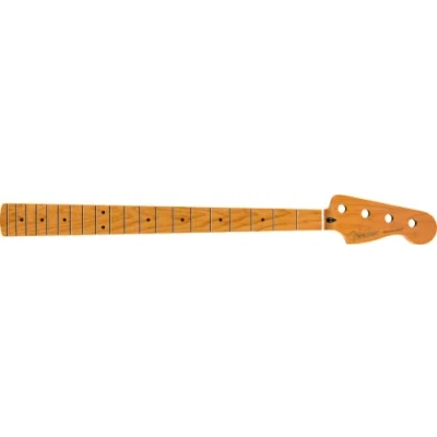 Image of Fender Roasted Maple Precision Bass Neck, 20 Medium Jumbo Frets, 9.5&quot;, Maple, C Shape