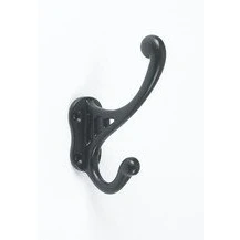 Image of Bayswater Cast Iron Hat and Coat Hook (Black, Pack of 8)