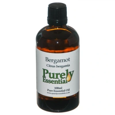 Image of Bergamot FCF Essential Oil 100ml Pure and Natural, Purely