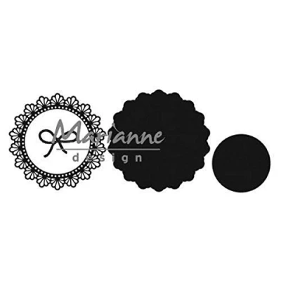 Image of Marianne Design Craftables Twine Circle Die, Metal, Grey, 18 x 14.8 0.2 cm