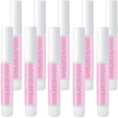 Image of 10 PCS Extra Strong Nail Glue, Quick Dry Super Tip Adhesive Bond Glue Salon Professional Quality for Applying Artificial Tips Manicure Supplies,0.07 oz