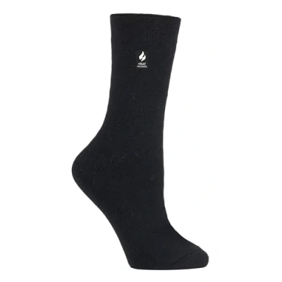 Image of HEAT HOLDERS Ultra Lite Ladies Thin Lightweight 1.0 TOG Winter Warm Casual Thermal Dress Socks (4 8 uk, Solid Black)