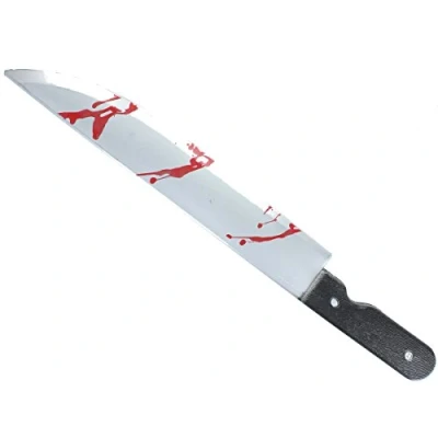 Image of Blooded Plastic Knife/ Weapon Halloween Fancy Dress Accessory
