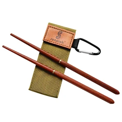 Image of A/R Rosewood Folding Wood Chopsticks,Travel Utensils Foldable Chopsticks Portable Outdoor Utensils, Reusable Travel Chopsticks, Collapsible
