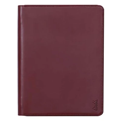 Image of RHODIA 168107C Briefcase Rhodiarama Lie de Vin for Notepads and Notebooks A5 or A5+ Dimensions Closed 19.5x25.5 cm Pocket Tablet Premium Faux Leather