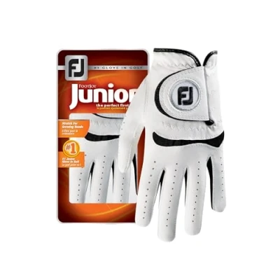Image of FootJoy Junior Golf Glove,Pearl/Black