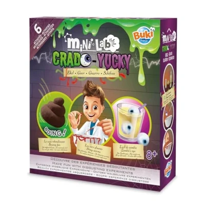 Image of Buki France Mini Lab. Kids Chemistry Set. Childrens Science Experiments. STEM Toy. Suitable for Boys &amp; Girls 8+ (Yucky Science)