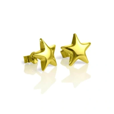 Image of 9ct Gold Star Stud Earrings