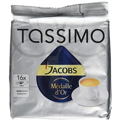Image of Tassimo Jacobs Krönung Médaille d&#039;Or, Rainforest Alliance Certified, 16 T Discs