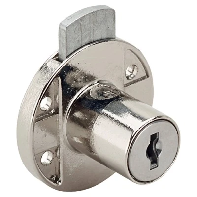 Image of RONIS 18600 Round Drawer Furniture Lock 22mm Nickel Plated under SM Master Keyed Series