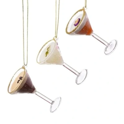 Image of Sass &amp; Belle Martini Cocktail Baubles Set of 3