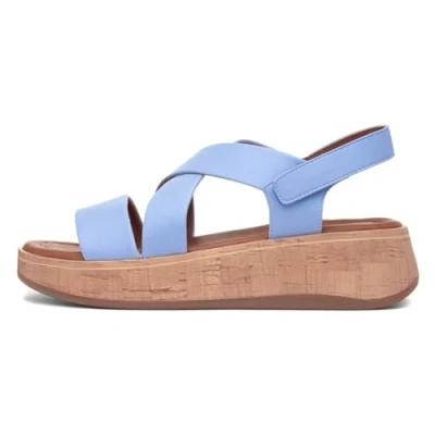 Image of Heavenly Feet Harper Womens Blue Strappy Sandal Size 5 UK