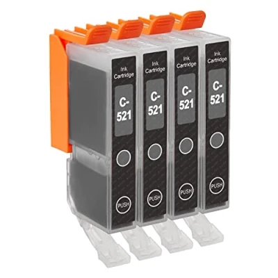 Image of Go Inks 4 Grey Ink Cartridges to replace CLI 521GY Compatible/non OEM for PIXMA Printers